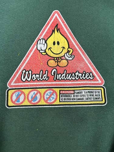 World industries hoodie - world,