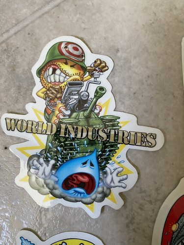 World industries sticker decal - industries,